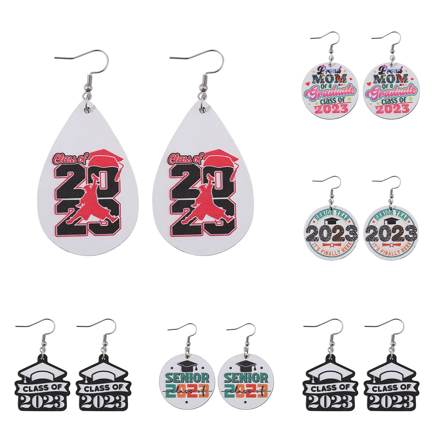 Pendientes de madera redondos para el agua de soltero al por mayor